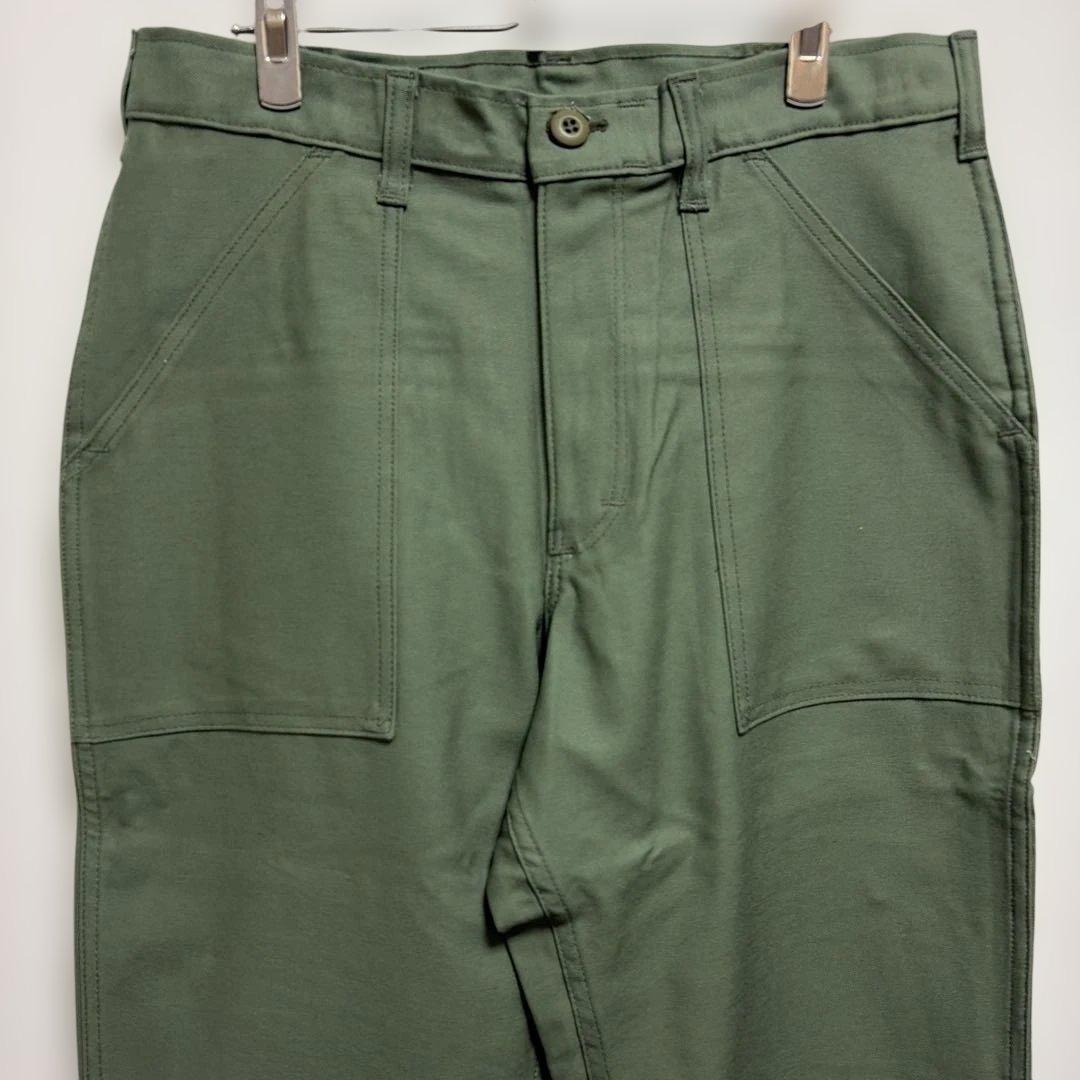 【未使用USA製】旧タグGUNG HOベイカーパンツ　バックサテンW32L32