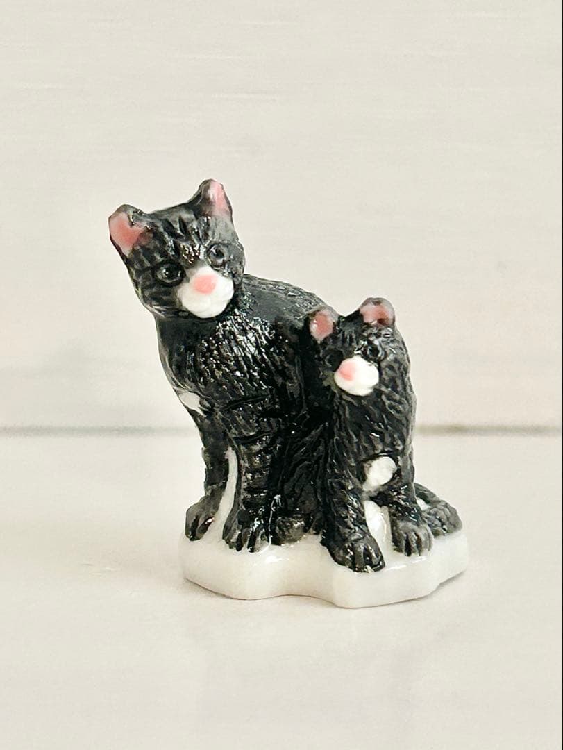 【希少】アトラス　猫のフェーブセット　ネコ　フェーヴ　フランス製陶器