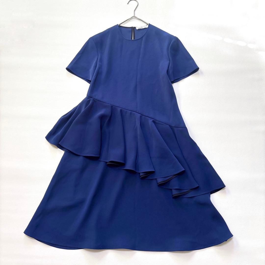 美品✨ADEAM FOXEY アシンメトリー ペプラム フリル ワンピース