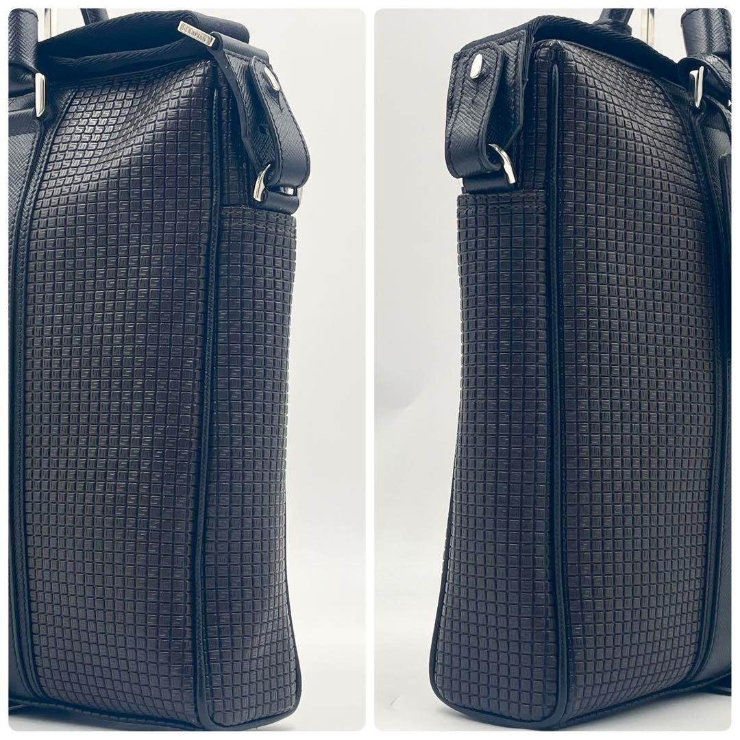 【未使用級】セラピアンエクストラスリムブリーフケース 2way メンズ A4可