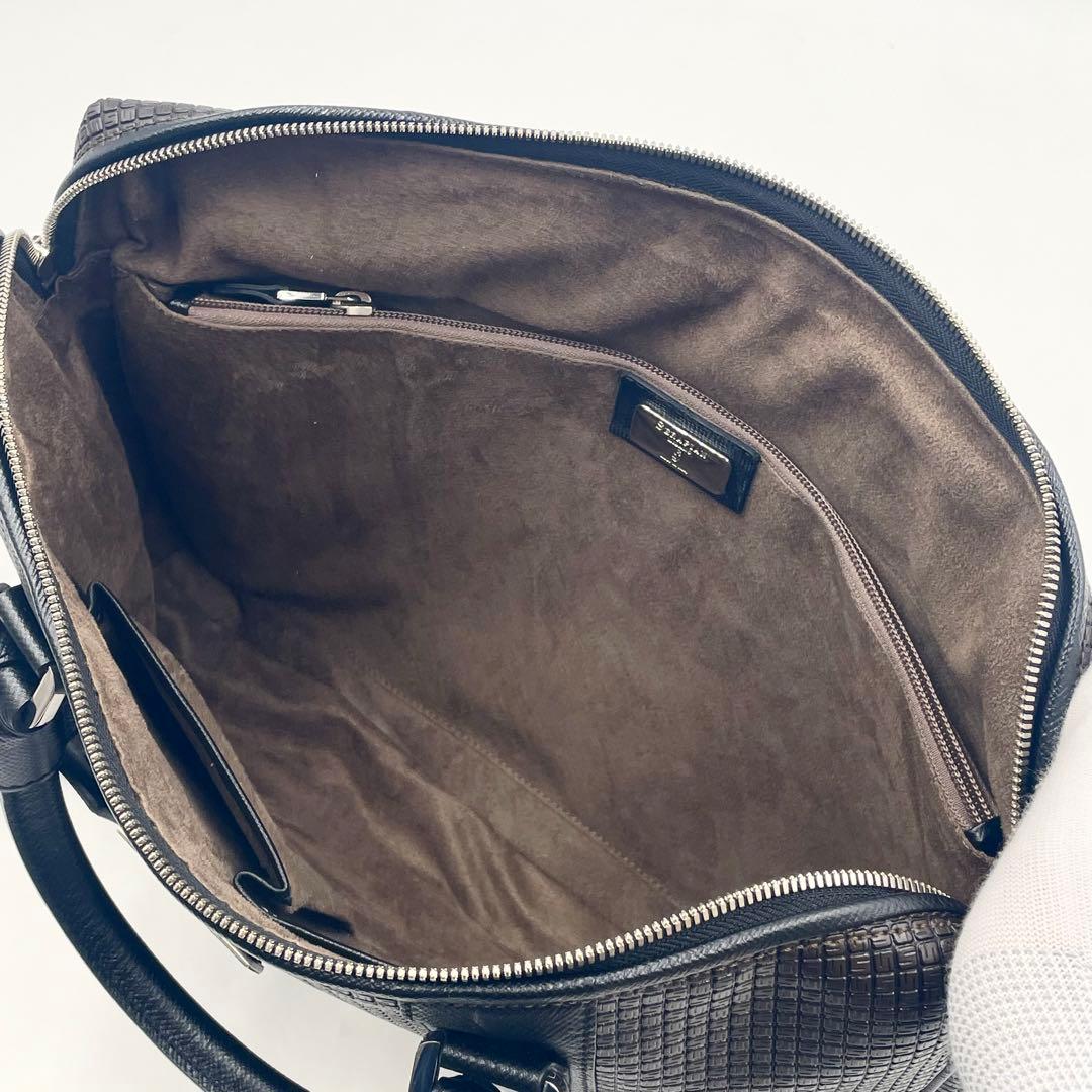 【未使用級】セラピアンエクストラスリムブリーフケース 2way メンズ A4可