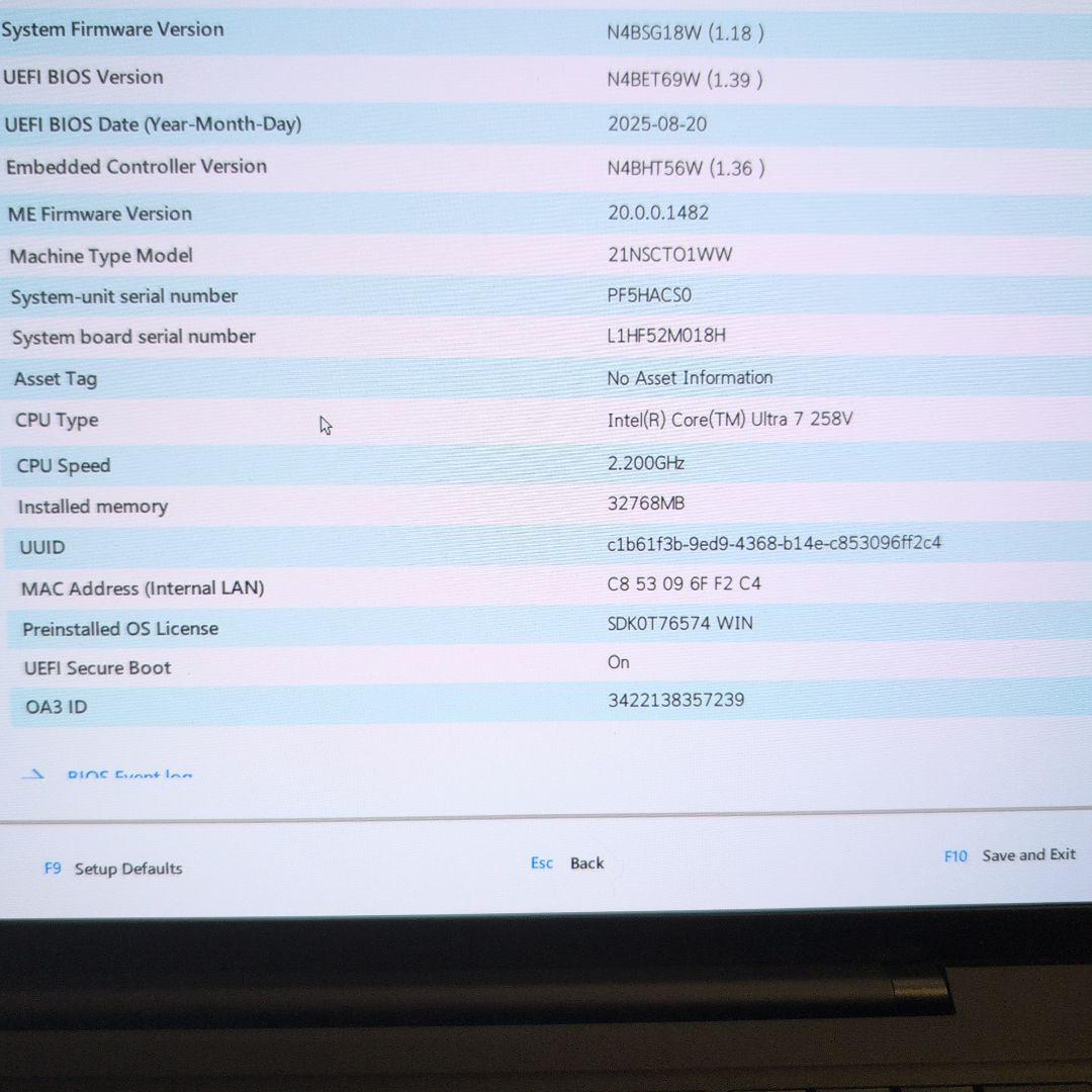 Windowsノート本体 Thinkpad X1 Gen13 Aura Edition OLED