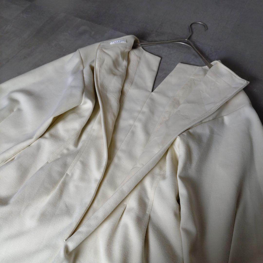 VERMEIL par iena　ツイルウエストシェイプ パフスリーブワンピース