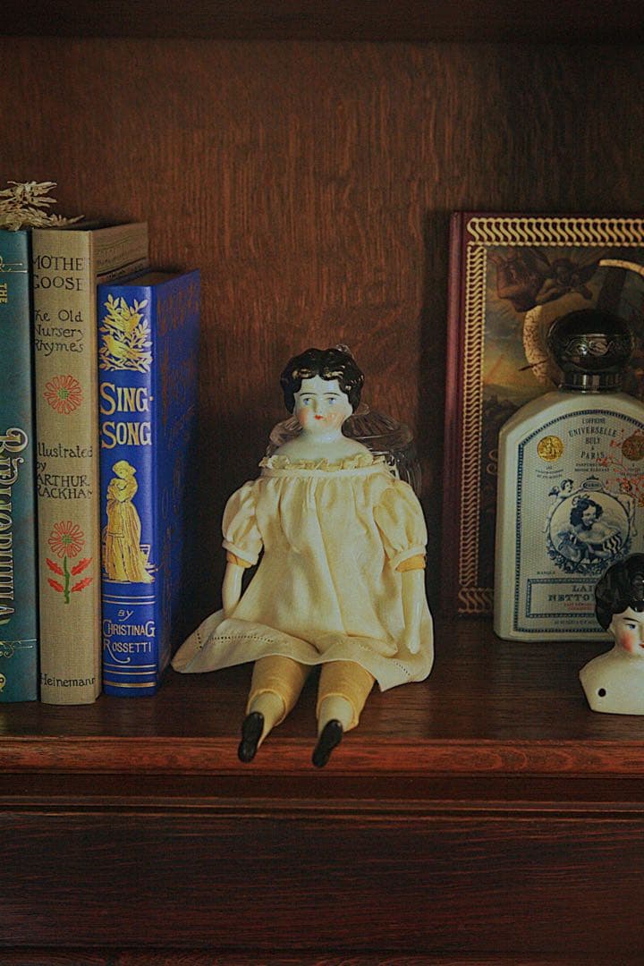 アンティーク チャイナヘッドドール ドイツ製