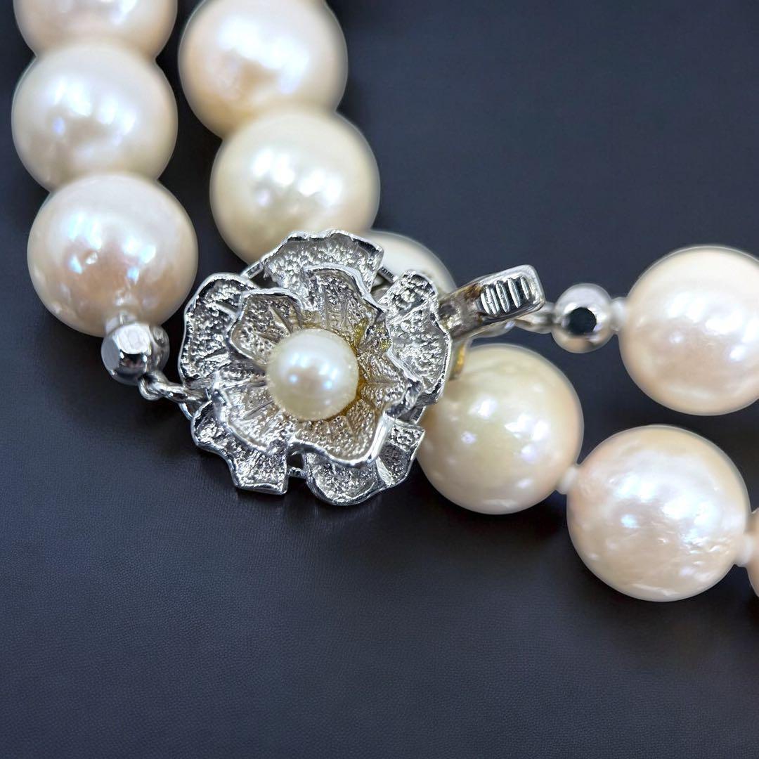 【高島屋購入品】最高峰　アコヤ　大珠　本真珠　パール　ネックレス　8.8mm