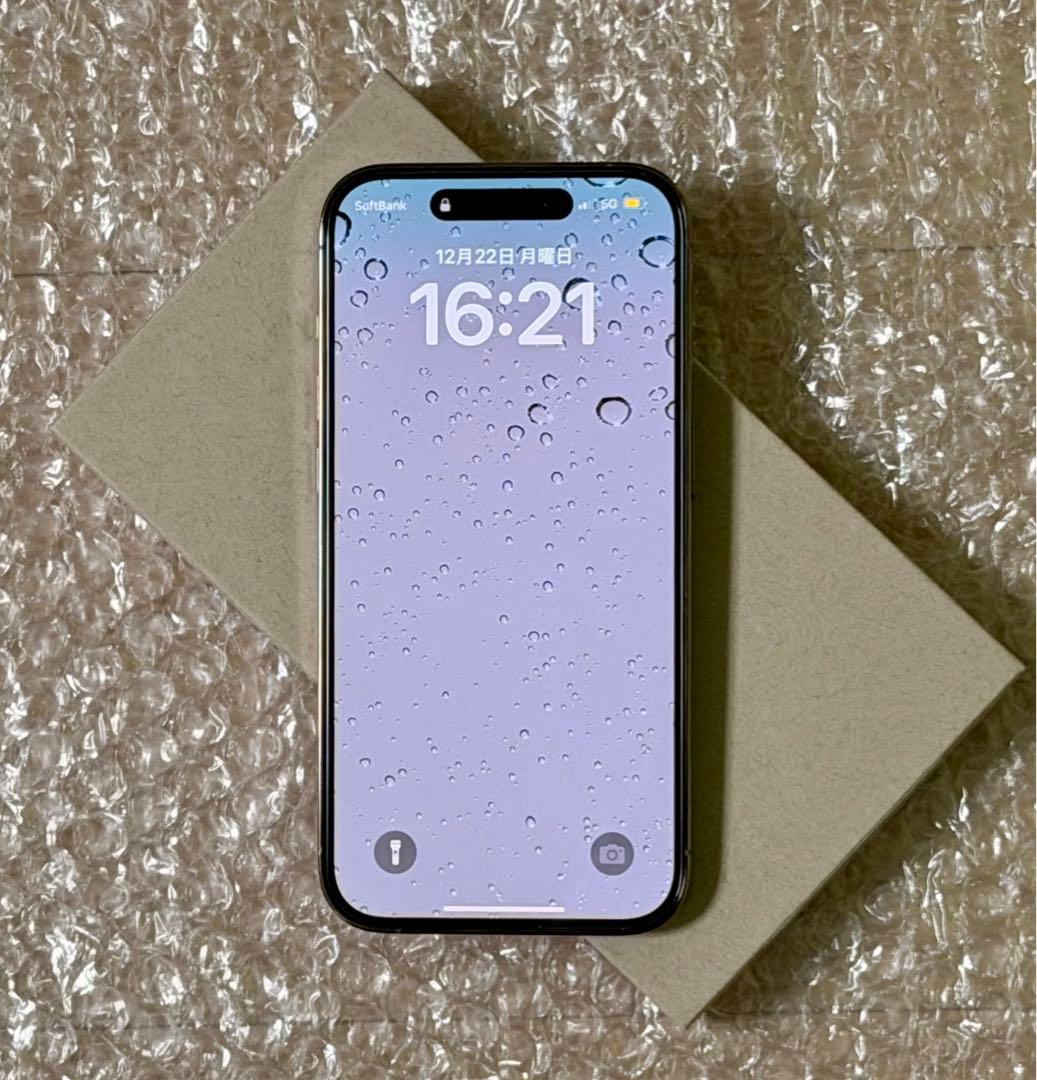バッテリー最大容量99% 美品 iPhone 14 Pro ゴールド 256GB