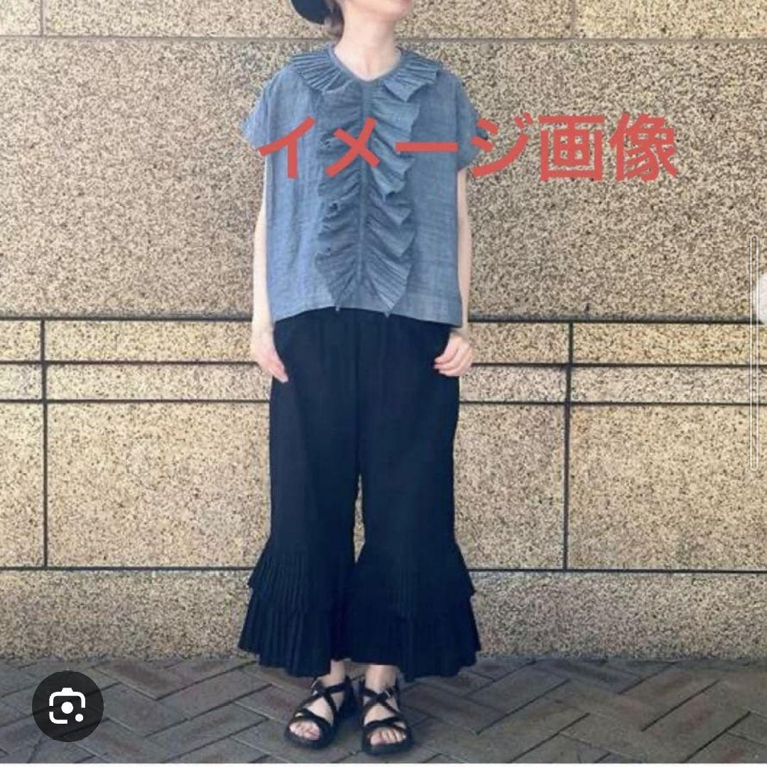 試着のみ 45R インドカディのプリーツフリルラッパーパンツ 45rpm