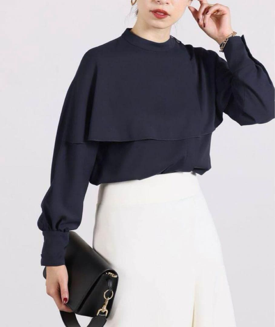 VERMEIL par iena バックサテン　ケープブラウス 卒業式　入学式