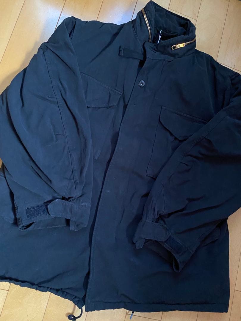 COMOLI、25AW、製品染M65ジャケット 、サイズ2、ブラック