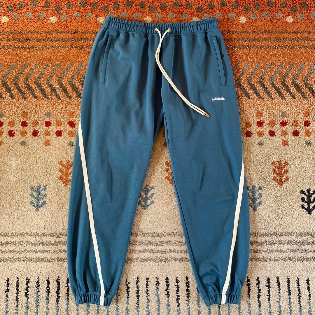 完売品 ボーラホリック ロゴジャージパンツ スレートブルー XLサイズ 美品