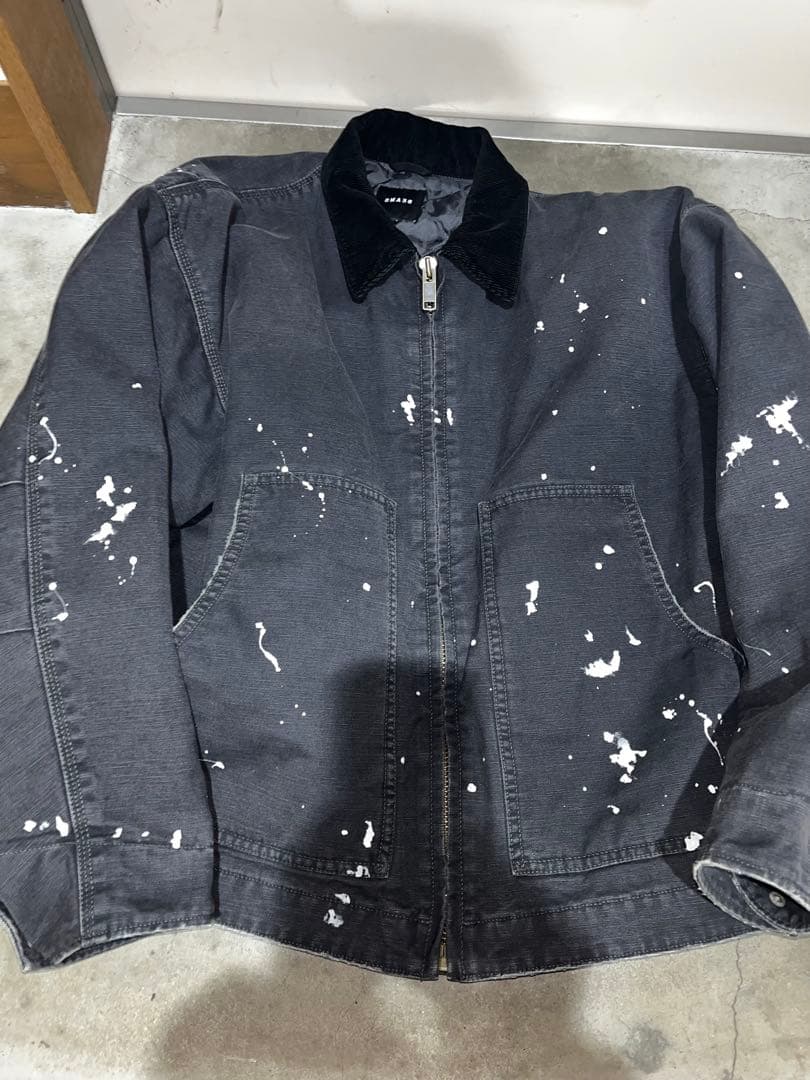 BEAMS ペイントスプラッシュ デニムジャケット　デトロイトジャケット