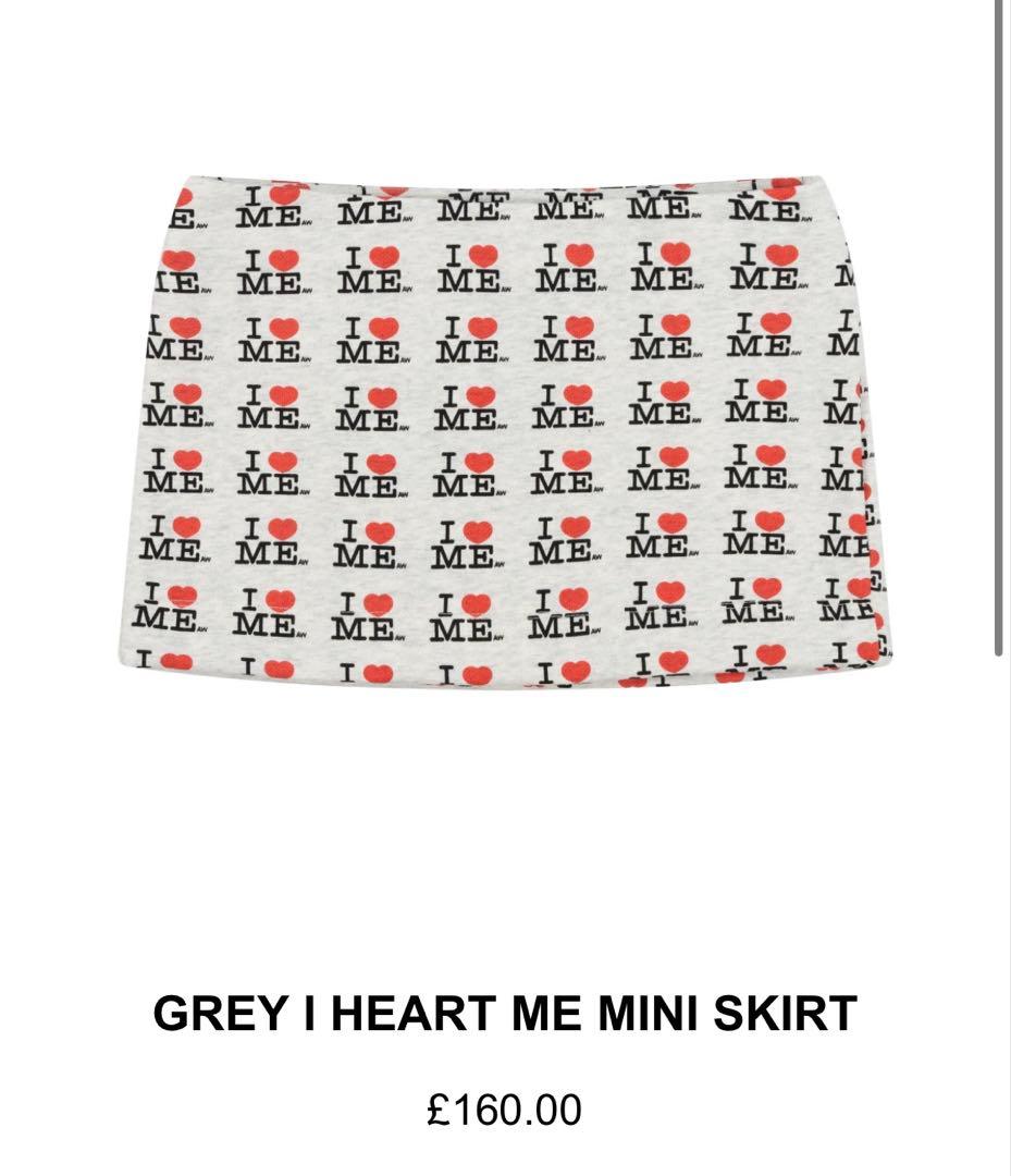 ASHLEY WILLIAMS I HEART ME ミニスカートGray