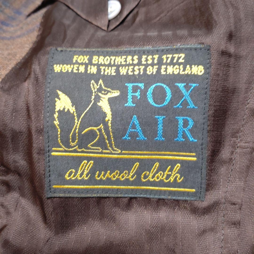 麻布テーラー　ブラウン チェック柄 ビジネスジャケット