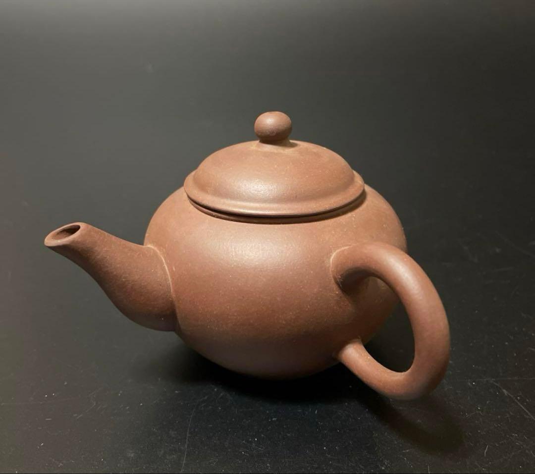 中国宜興　朱泥急須　紫泥　茶道具　横幅10.5センチm8