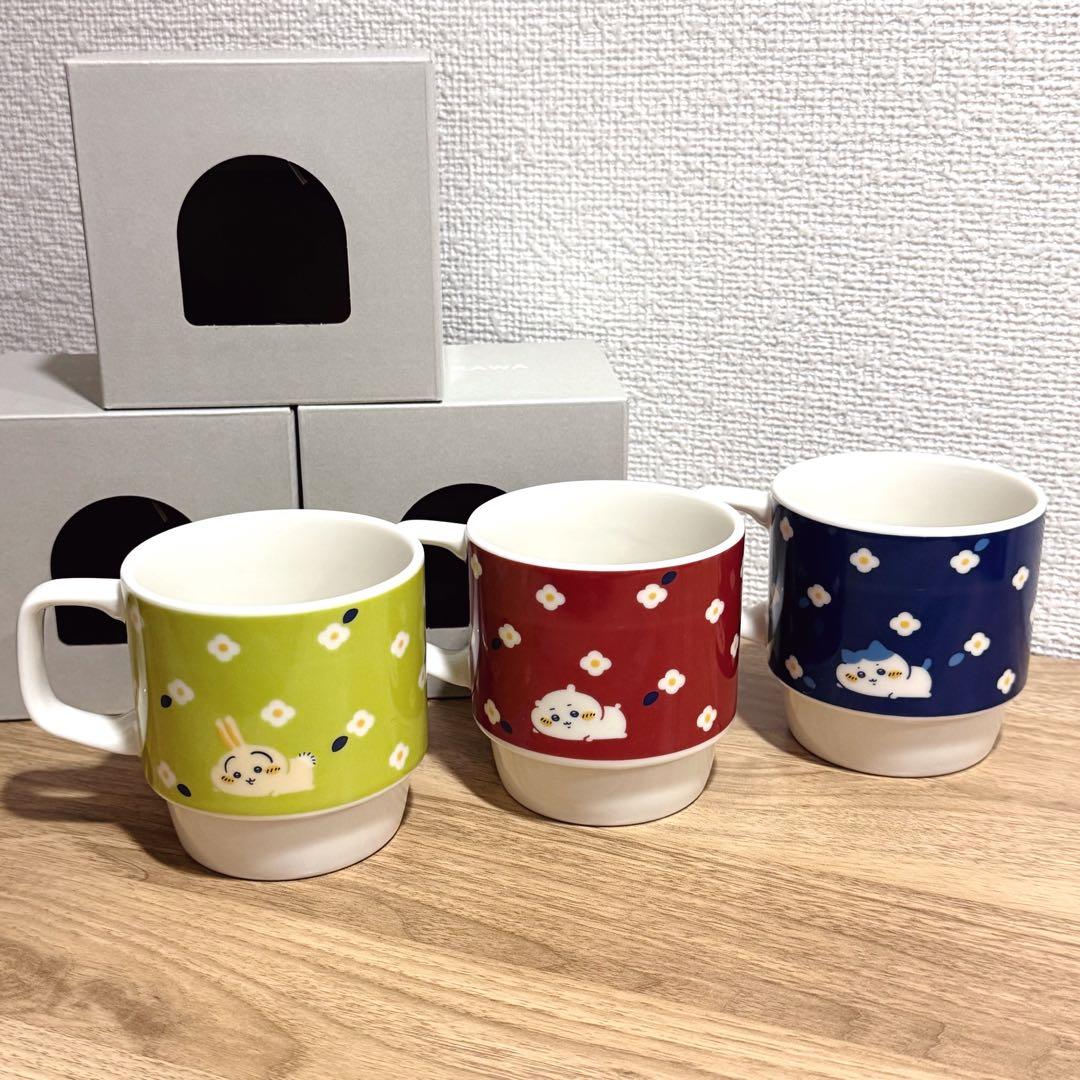 【ぷぅっち@】ちいかわ フラワーガーデン／マグカップ＋スプーン＋フォーク