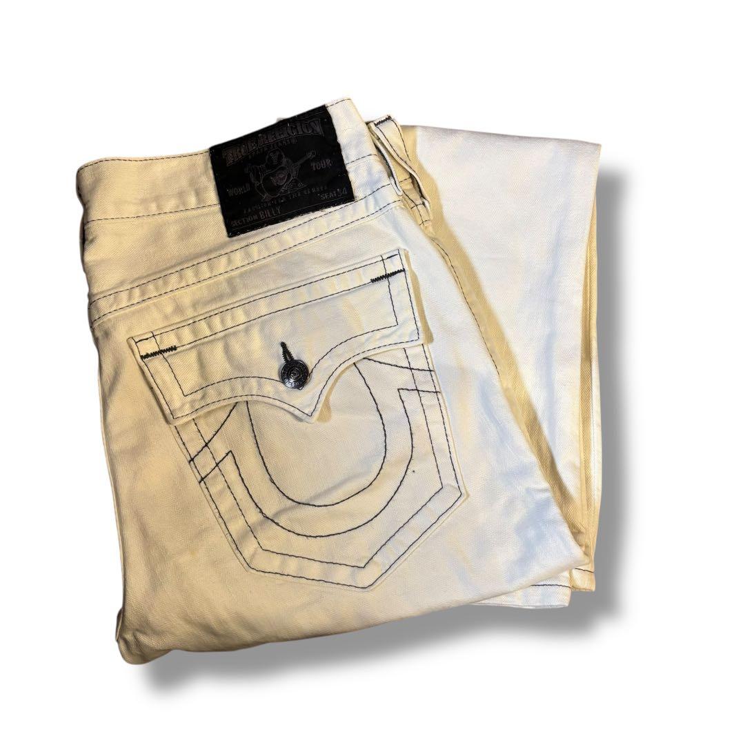 TRUE RELIGEION トゥルーレリジョン フレア BILLY ホワイト