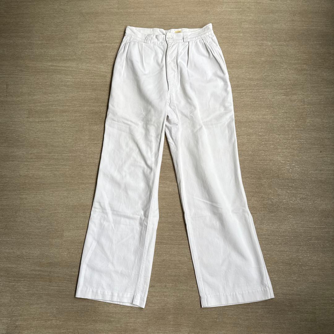 40's〜50's us navy ホワイト　セーラーパンツ　ワーク