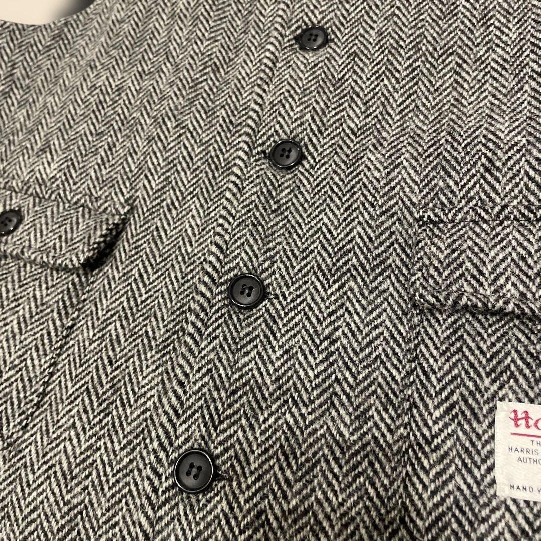 美品❤️Herringbone Club ハリスツイード ヘリンボーン ベスト　Ｍ