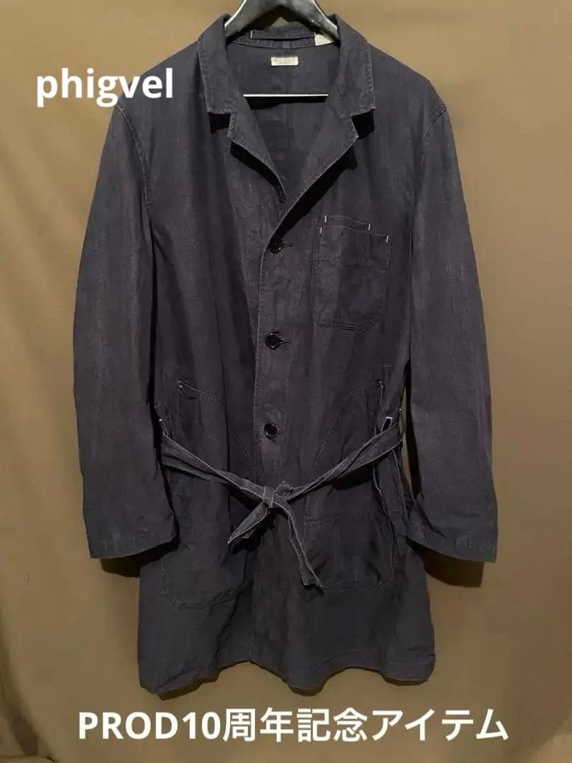 リネン100% phigvel ショップコート