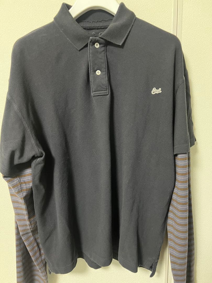 ERL ブラック ポロシャツ