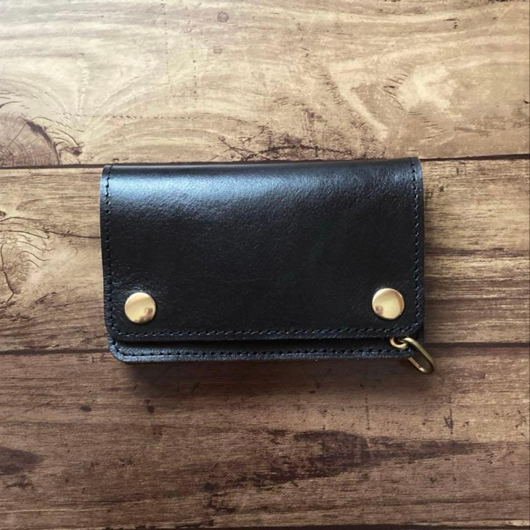 【マリアーティ✨】ミドルトラッカーウォレット 3層【お札を折らずに収納】