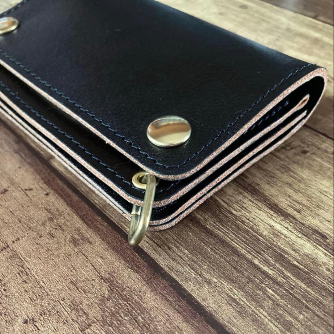 【マリアーティ✨】ミドルトラッカーウォレット 3層【お札を折らずに収納】