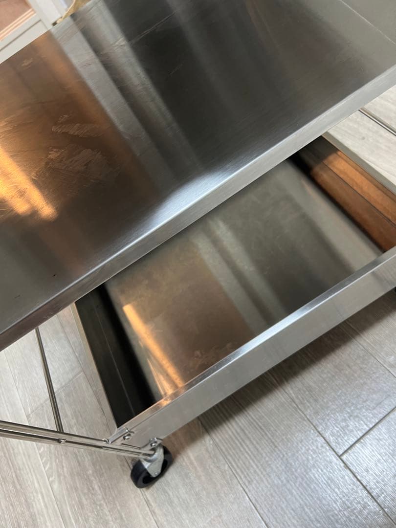 無印良品　ステンレスユニットシェルフ・ワゴンセット