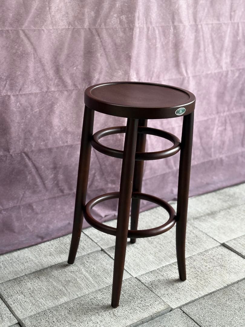 大塚家具 秋田木工 カウンターチェア 「209-C」 ブナ材 ウォールナット色