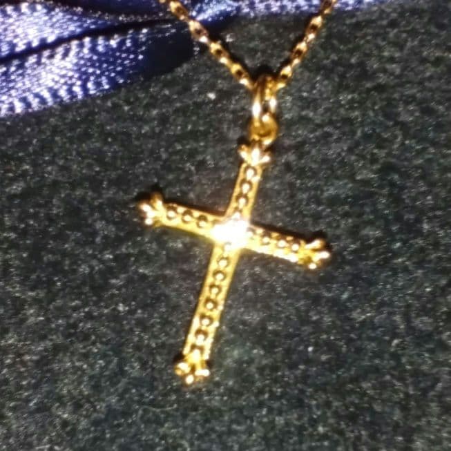 【廃盤　希少　大人気】アーカー　AHKAH　クレアクロスネックレス　K18