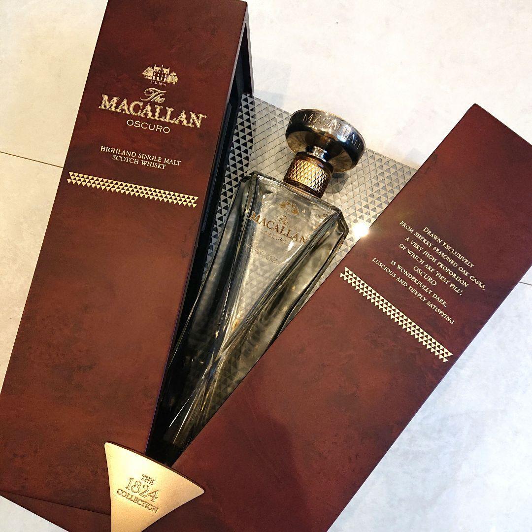 美品 マッカラン1824 オスクーロ 空瓶 箱 ウイスキー