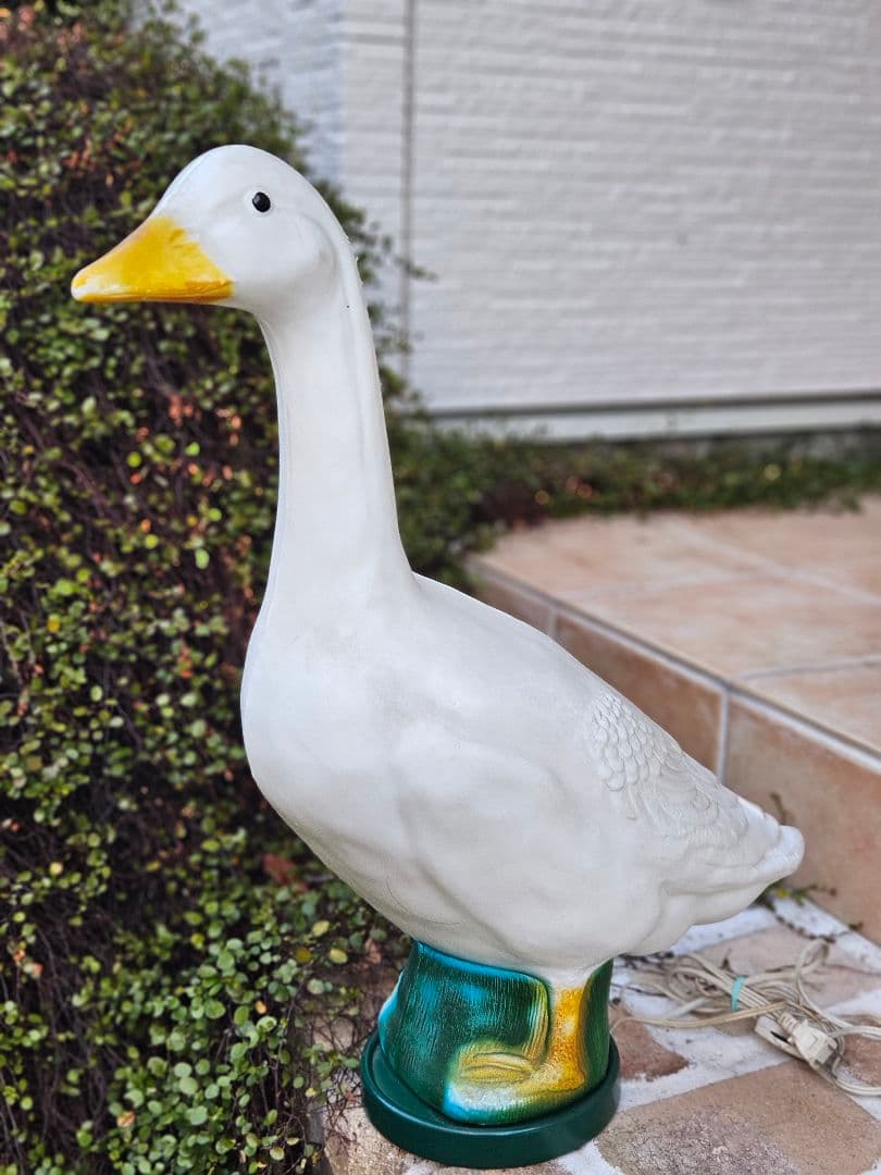 「難あり」アヒル電飾　アヒルランプ アメリカンヴィンテージ　当時物