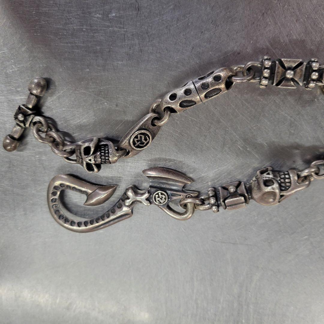 トラヴィスワーカータイプ シルバー ウォレットチェーン 230g