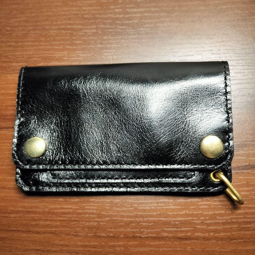 茶芯　馬革　ホースレザー　トラッカーウォレット