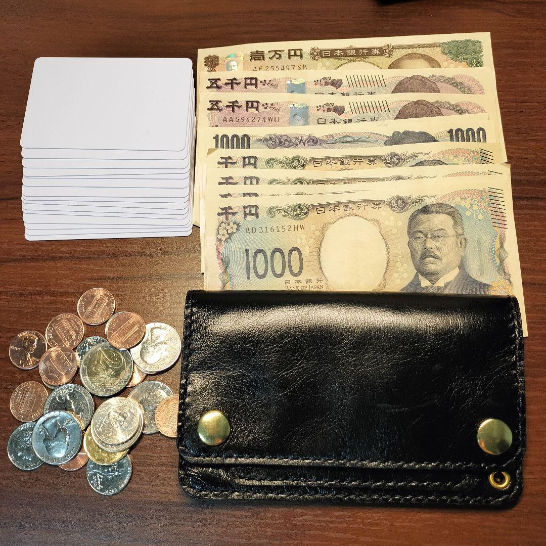 茶芯　馬革　ホースレザー　トラッカーウォレット