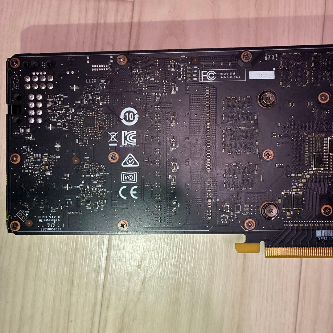 【ジャンク】MSI GeForce GTX 1080 AERO 8G OC