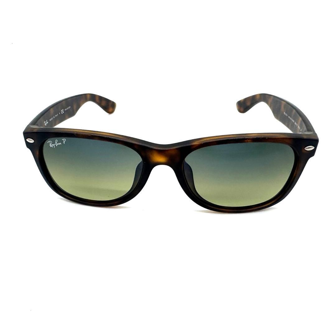Ray-Ban NEW WAYFARER偏光サングラス2132-Fブラウンべっ甲