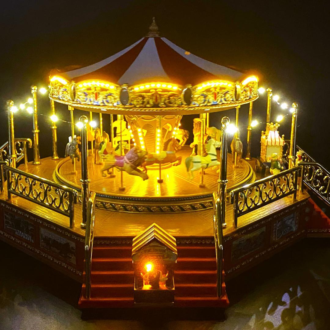【美品】ミスタークリスマス★カルーセル★ゴールドラベル★メリーゴーランド