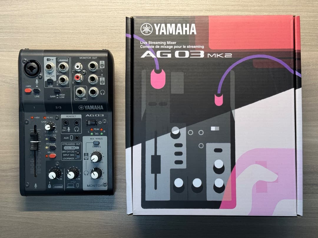 YAMAHA AG03 mk2 ブラック