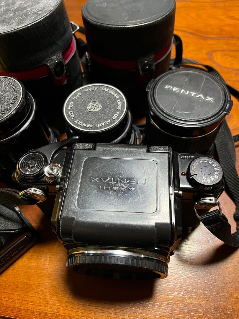 【週末セール】ASAHI PENTAX 6×7 中判フィルムカメラ レンズ3本