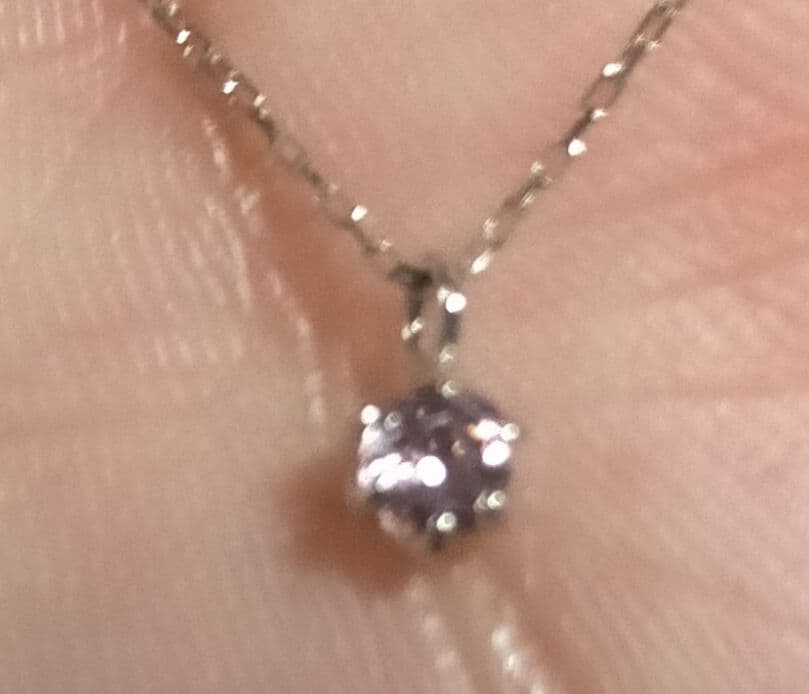 K10WG ペンダントネックレス