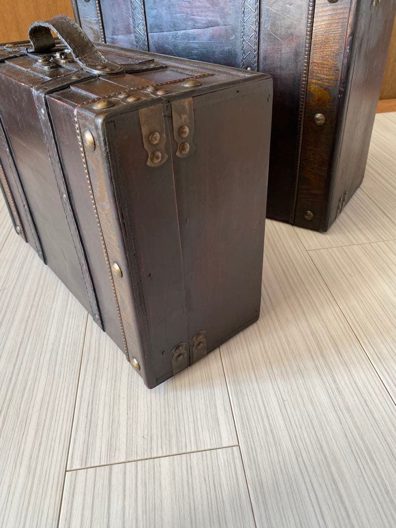 ウェルカムスペース　アンティーク　トランク　大小セット　ウェディング　結婚式