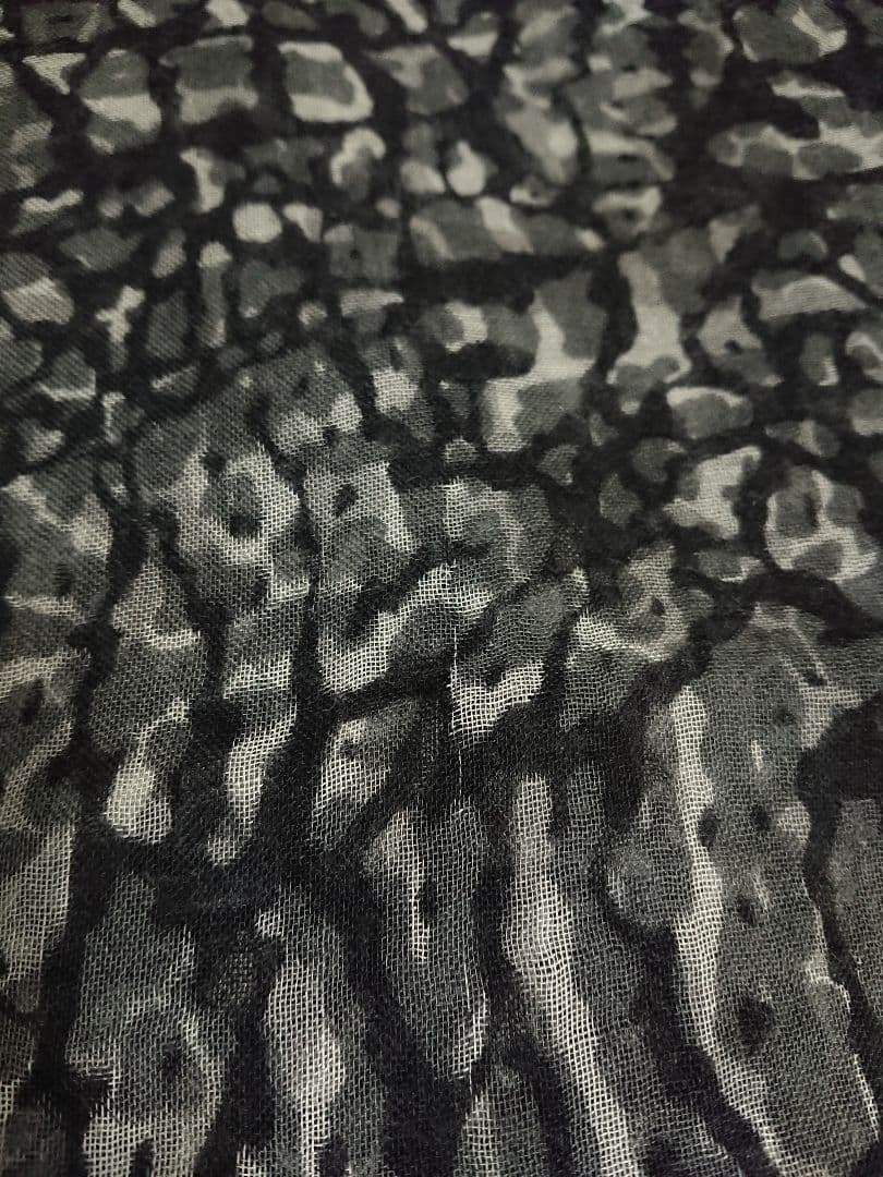 ルイ・ヴィトン LOUIS VUITTON ストール　ショール　カモフラ　グレー