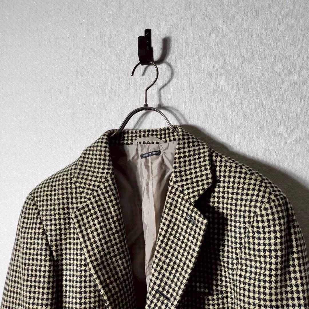 ジョルジオアルマーニNUOVO21 チェック柄 テーラードジャケット3B ウール