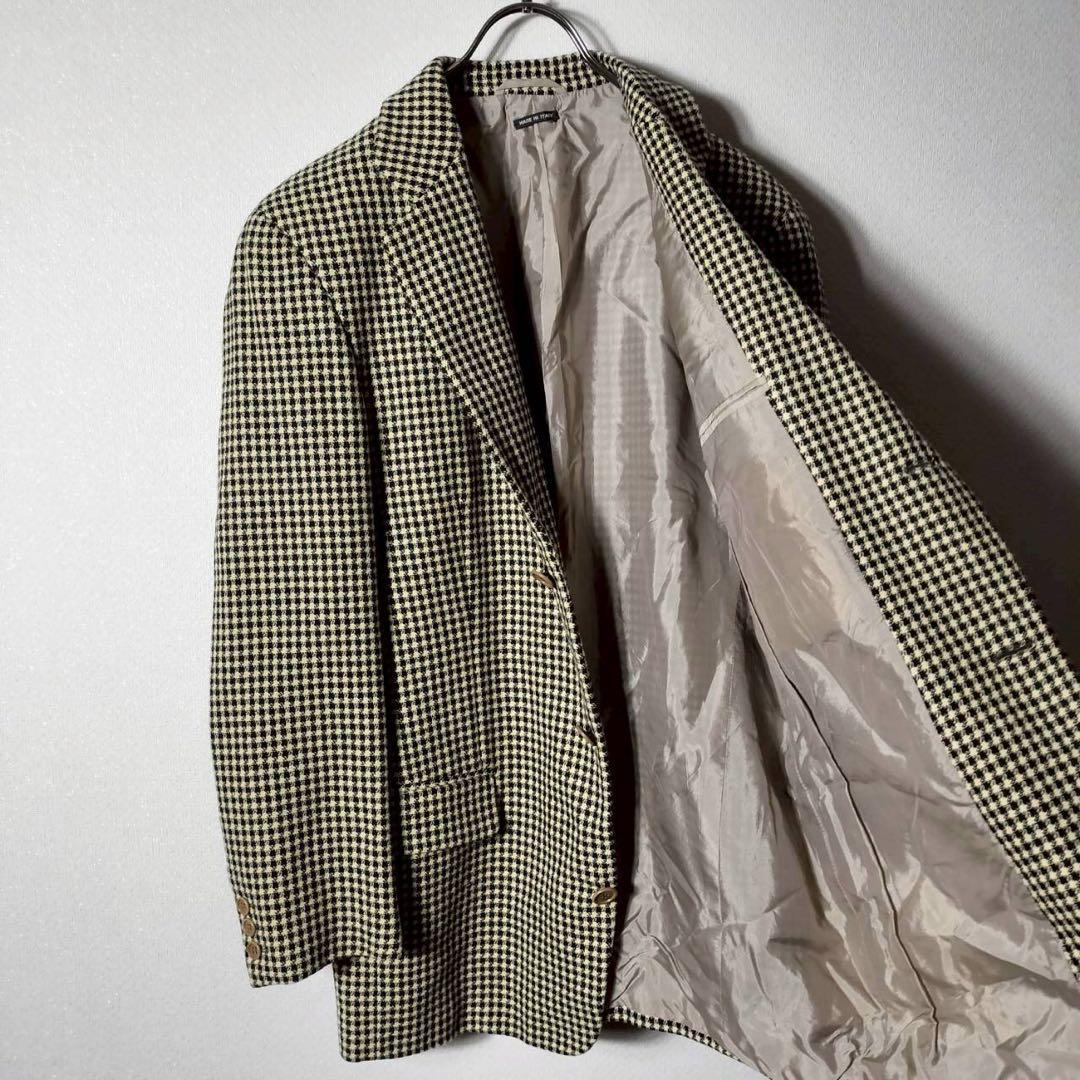ジョルジオアルマーニNUOVO21 チェック柄 テーラードジャケット3B ウール