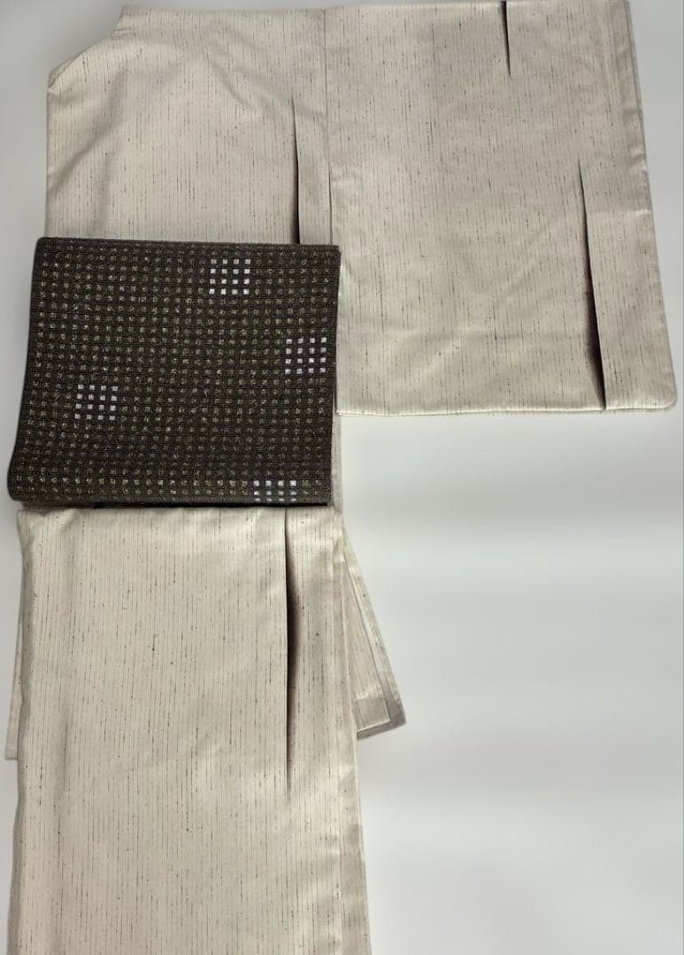 専用です　ぜんまい紬　縞　裄68