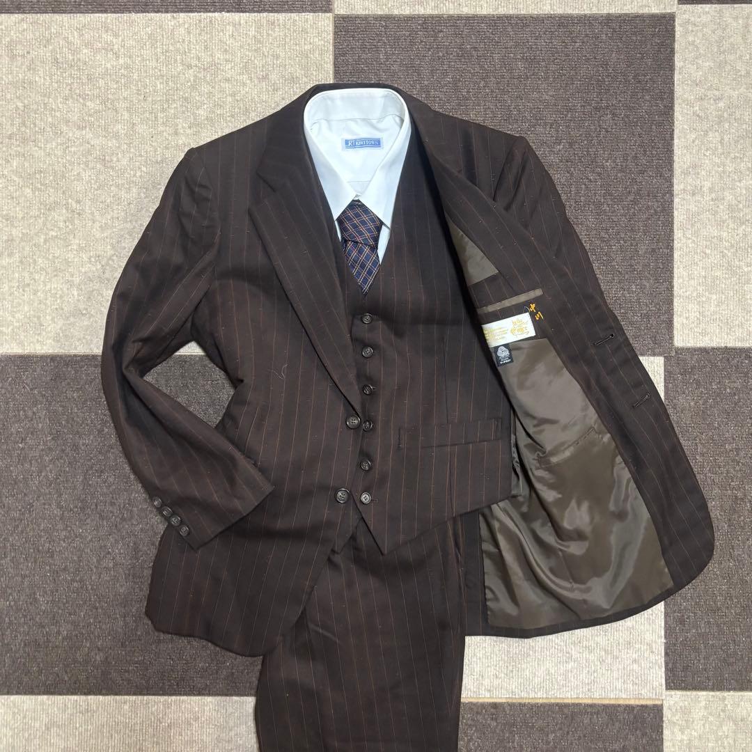 【✨激レア】RICHLAND ブラウンスーツ　セットアップ　3点セット