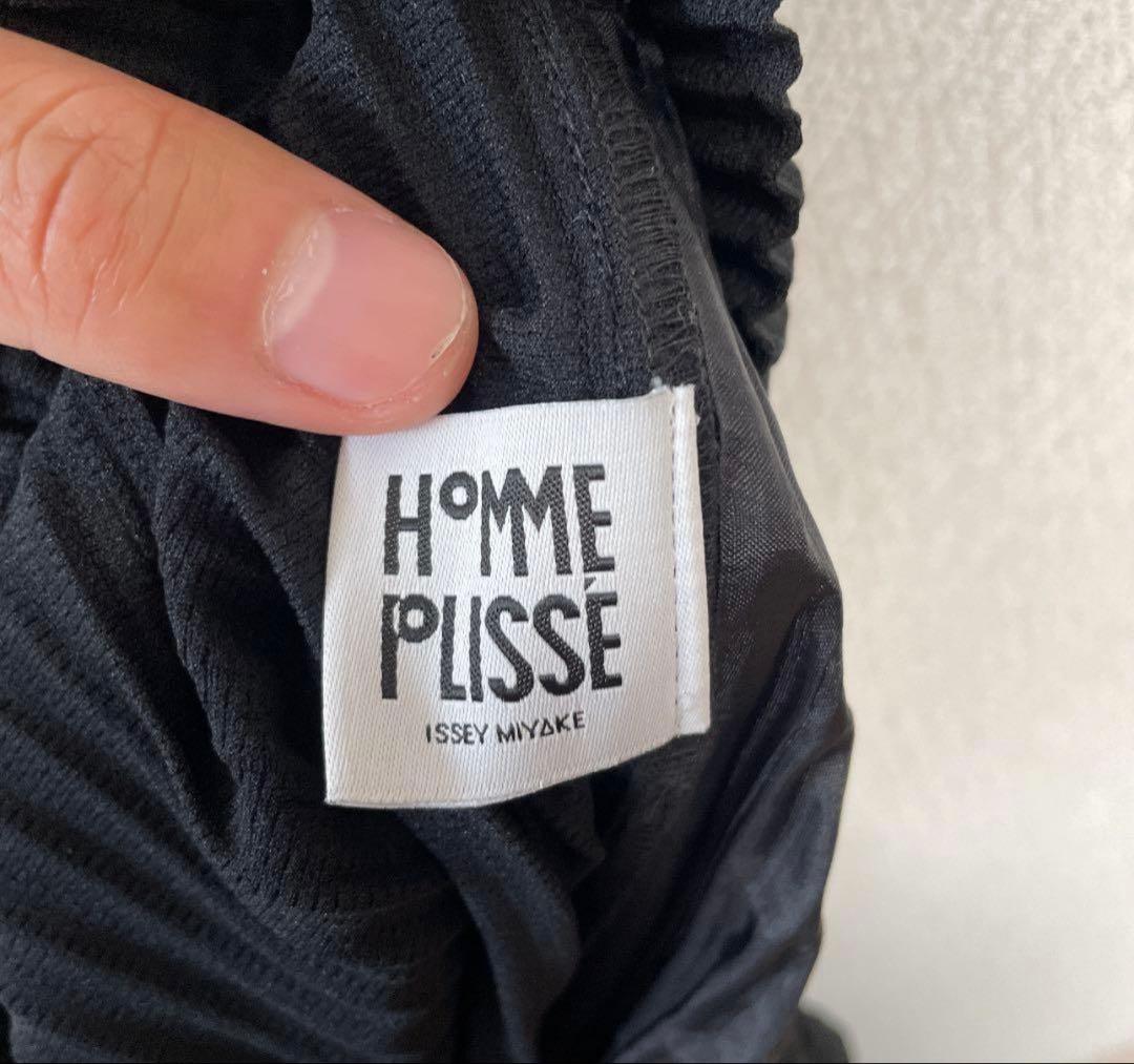 HOMME PLISSE ブラック スラックス HP01JF122