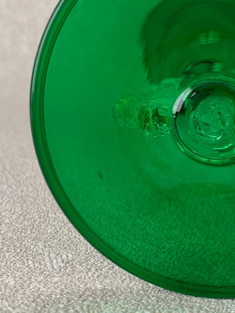 ベネチアングラス ムラーノ グラス ゴブレット グリーン 緑