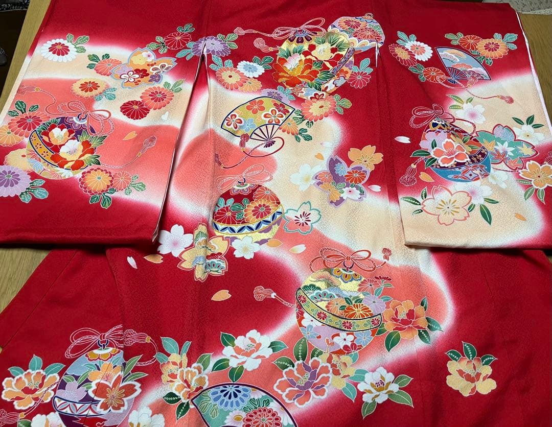 夏　お宮参り用 着物 正絹