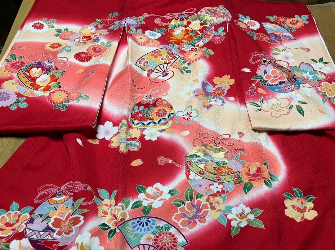 夏　お宮参り用 着物 正絹